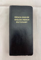 ©1959 FRENCH-ENGLISH ENGLISH-FRENCH DICTIONARY BLACK LEATHER COVER