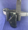 LIKE NEW UNCLE MIKES ADJUSTABLE MIRAGE GUN HOLSTER BELT WITH ACCESSORIES