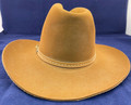 NEW LARRY MAHAN'S COLLECTION "THE ROUND UP" BROWN COWBOY HAT MADE IN TEXAS