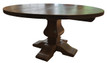 Knotty Oak Banquet pedestal with Leaf Option