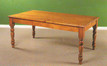 Farmhouse leg table made out of solid pine wood