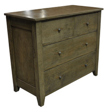 2 over 2 Chest of Drawers with greyish finish
Iron handles