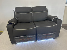 Thomas Payne Theater Seating Eliot slate/Bogey Chocolate ALL POWER! SALE $1,498.00