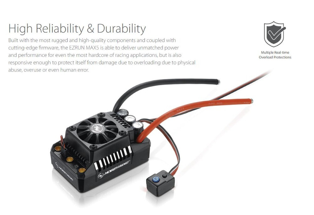 Hobbywing EzRun Max5 V3 200A rc car ESC Speed Controller