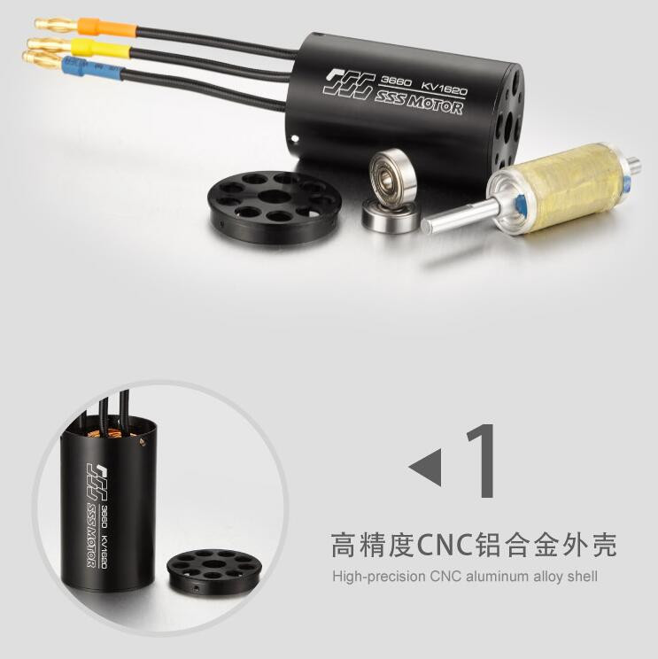 3674 1650KV Moteur Brushless résistant à la chaleur Compatible avec 1/8 RC Buggy Bateau 3674 1650KV Moteur Brushless résistant à la chaleur Compatible avec 1/8 RC Buggy Bateau