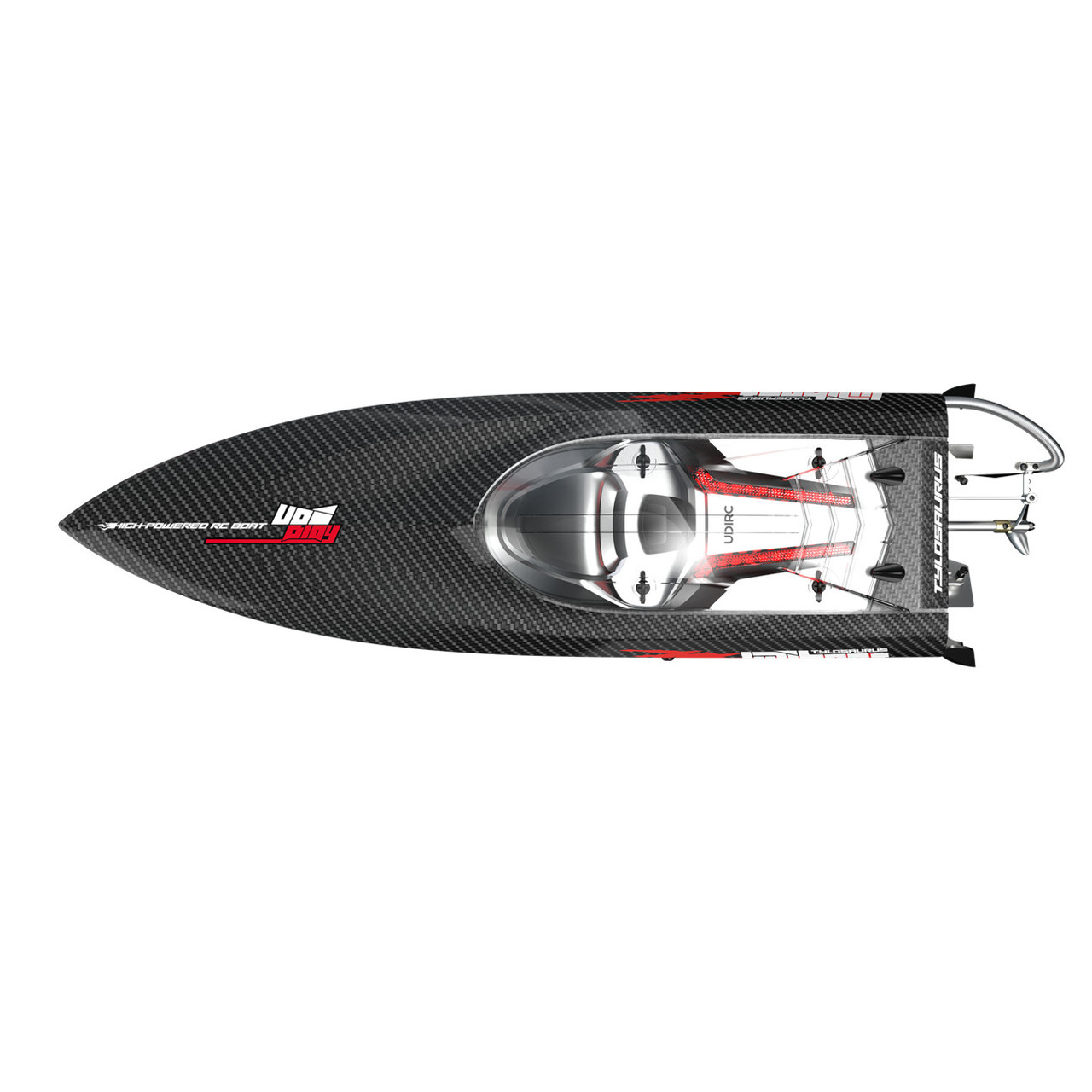 UDI RC GARA Barca Alta Velocità 40KM/H Senza Spazzole Telecomando Barca - Foto 3