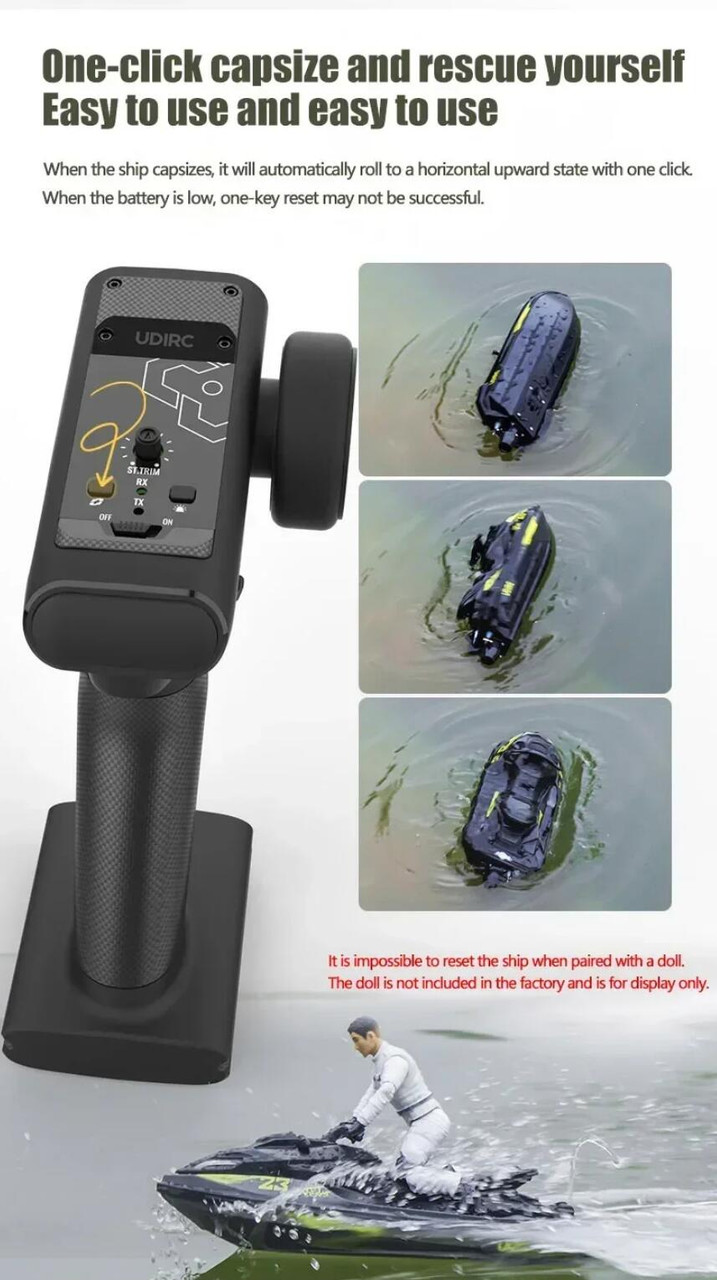 参考動画 RC 水上バイク ジェットスキー UDI023PRO ブラシレスモータ