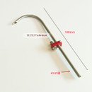 RC Boat Water Inlet Tap OD6mm ID5mm / OD4mm ID3mm Stainless Steel L Water Sucking Tube With Aluminum Fixing Mount Spare Parts for RC Boat