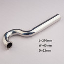 L=210mm D=22mm Stainless Steel Custom S Header Pipe 506B16 for RC 26CC-35CC Gas Engine Boat