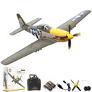 VOLANTEXRC 500MM Brushless Mustang P51 RC Warbird Airplane with Gyro Stabilizer 76802