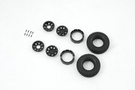 FMS 1:18 FCX18 HUMMER EV WHEEL SET C3396