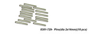 DHK RC CAR PARTS 8381-729 Pins ( Dia 2x14mm) 16pcs