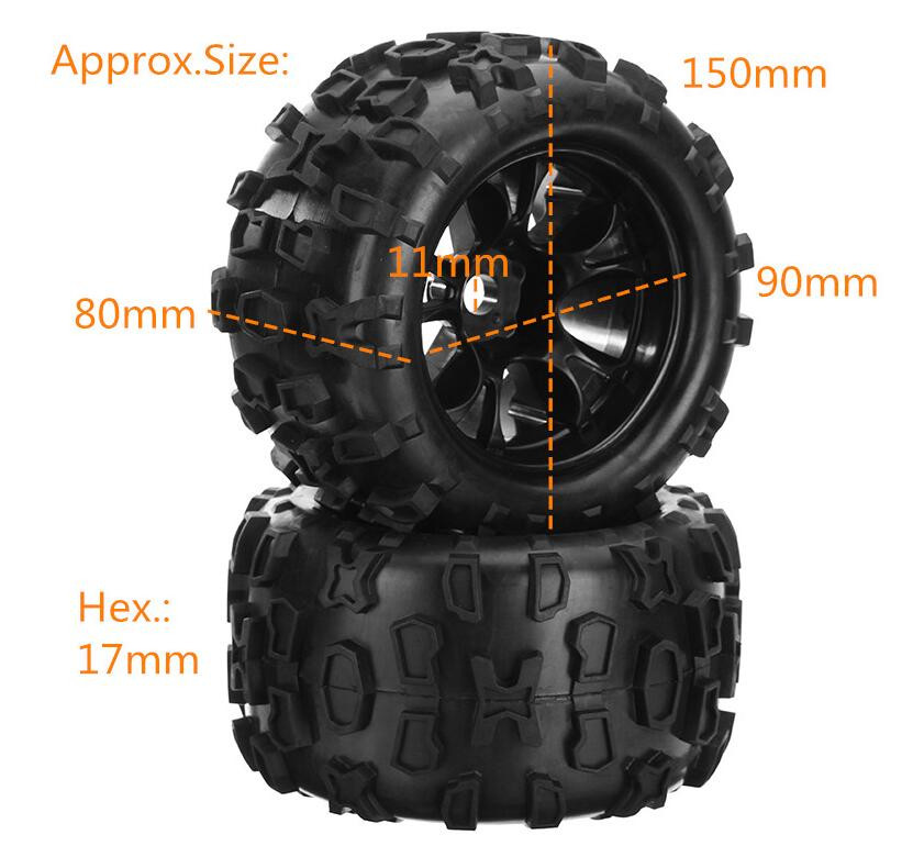 rc car wheel size