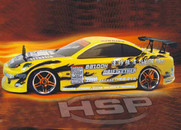 HSP 94123 Yellow 2.4Ghz Flying Fish Electric Drift Road 1/10 Scale RC Car, Body:12363-Y