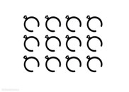HSP RC CAR PARTS Off-Road 85744 Shock Cup Tension Clips For 1:8 RC 1/8 Spare Parts Model car 