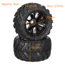 RC Car Parts 8384-001 DHK Hobby 8384 8382 Monster Tires Wheel (2 pcs) 150mm*80mm Tire 1/10 Crawler