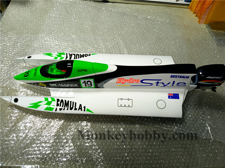 HYDRO STYLE 650EP F1 620mm Green RACING BOAT