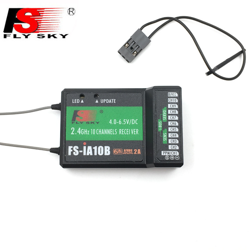 FlySky FS-iA10B 2.4Ghz 10CH Receiver PPM Output For RC Helicopter Airplanes
