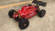 DHK 8381 1/8 Optimus XL 4WD EP RC Buggy Frame without any electricons, New Red body