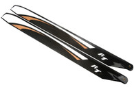 KDS RotorTech 710MM 3D Flybarless FBL CF Carbon Fiber Main Blades for All 60-91 Size RC HELICOPTERS
