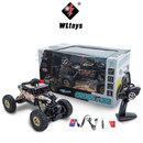 WLTOYS 18428-A 1/18 2.4GHz 4WD RC Missile Car with 0.3MP Wifi FPV Camera Off-road Crawler Real-time for Kid Toy Gift