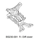 BSD Racing 1/10 BS230-001 Fr. Diff cover RC Car Part for BSD BS231 BS232 