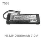 ZD Racing 1/10 DBX-10 Brushed 7.2V 2000mAh Ni-mh battery 7568