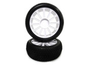 Himoto Racing 1/8 White Rim & Tire Complete For Buggy 2P 821003W RC CAR Parts