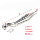 TFL 26CC-35CC L=490 Integrated Stainless steel Exhaust Pipe 504B53 For RC Gas Boat