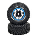ZD Racing DBX-07 1/7 RC Car Parts 8642 Wheel & Tire Set (blue)