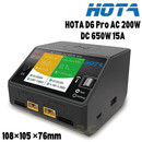 HOTA D6 Pro AC 200W DC 650W 15A*2 Dual Channel Lipo Charger With Wireless Charging for NiZn/ Nicd/ NiMH Battery