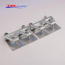 TFL Hobby 1 Pair 76x50x19mm 516B60 stainless steel + CNC Aluminum M Dual Trim Tab Assembly Parts for RC Nitro & Gas Boat