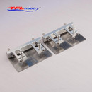 TFL Hobby 1 Pair 76x50x16mm 516B61 stainless steel + CNC Alum. U Adjustable Trim Tab Assembly Parts for RC Nitro & Gas Boat