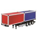 Hercules Hobby 1/14 Scale 40 Foot Semi-Trailer  with Twin 20 Foot Container  917*202*299mm HH-140409