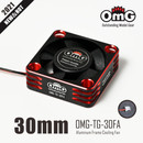 OMG-TG-30FA CNC Aluminum Frame Cooling Fan 31x31x10.5mm Customized High-speed fan motor, Dioxygen Technique, Suitable for 120A Competition-level ESC