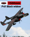 Dynam P-61 Black Widow 4S Twin Engine RC Warbird Plane 1500mm w/ Flaps PNP 8973BK