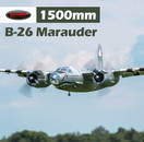 Dynam B-26 Marauder 4S Radio Control Twin Motor Warbird Plane 1500mm w/ Flaps PNP 8972PNP