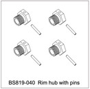 BSD Racing BS819-040 Rim hub with Pins 4pcs for BS819 Blazer XB