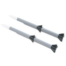 FMS 64mm F-16 Missile Set 3 (pairing left & right)  Battlefield Gray FMSER123GY