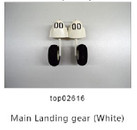 TOP RC HOBBY A1 Sky Raider Main Landing gear (White) top02616