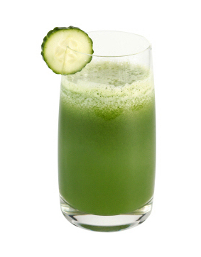 glass of greens drink