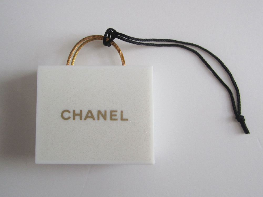 chanel plastic shopping bag