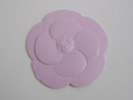 Pink Paper Camellia Flower Sticker