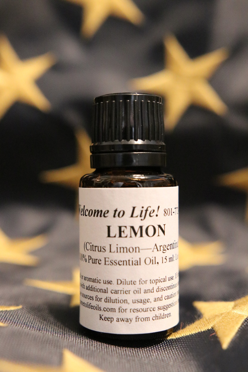 Lemon Essential Oil, 100% Pure Essential Oil, 15 ml bottle ...