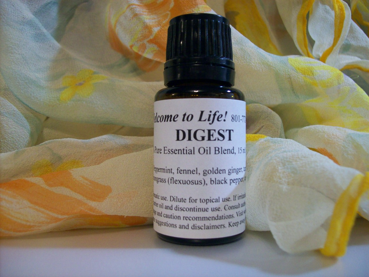 Digest Ease Essential Oil Blend, 100% Pure Essential Oils, 15 ml