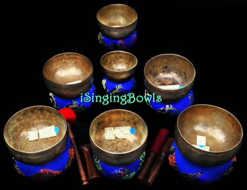 Antique Tibetan Singing Bowl Set #114