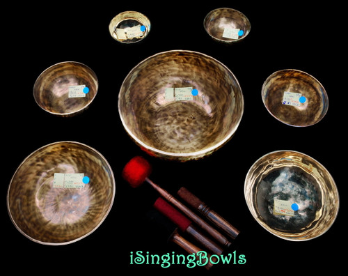 Tibetan Singing Bowl Set #124