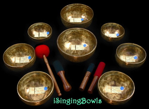 Tibetan Singing Bowl Set #147