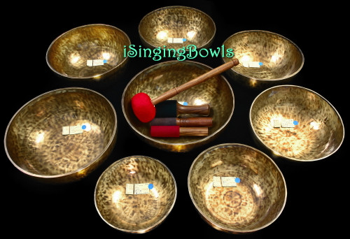 Tibetan Singing bowl Set #152