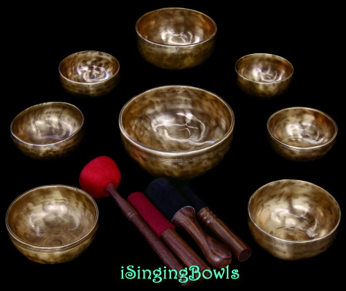 Tibetan Singing Bowl Set #145